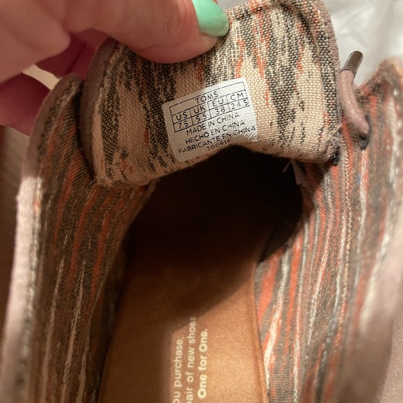 TOMS Desert Wedge in Taupe Suede - Picture 6 of 6